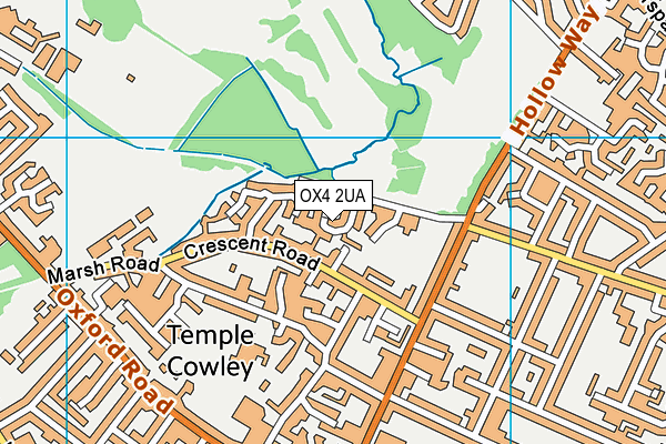OX4 2UA map - OS VectorMap District (Ordnance Survey)