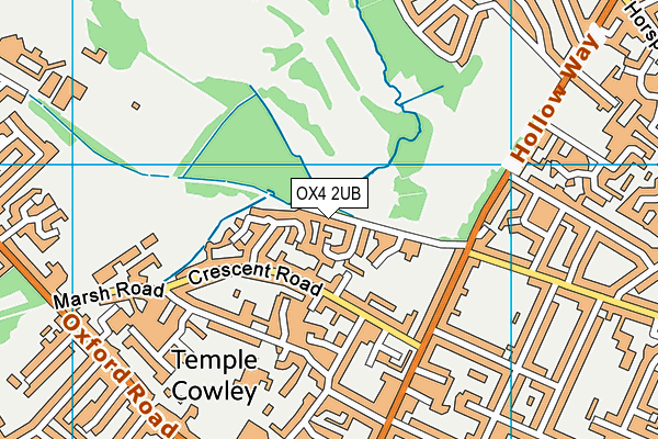 OX4 2UB map - OS VectorMap District (Ordnance Survey)