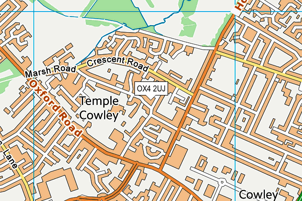 Kings Education (Oxford) map (OX4 2UJ) - OS VectorMap District (Ordnance Survey)