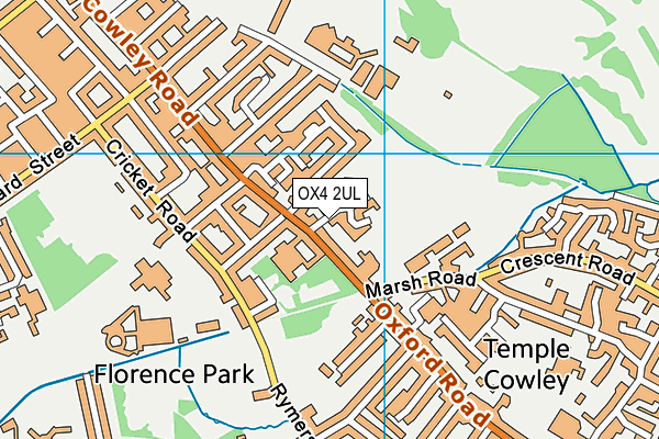 OX4 2UL map - OS VectorMap District (Ordnance Survey)