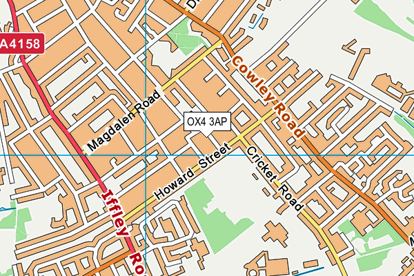 OX4 3AP map - OS VectorMap District (Ordnance Survey)