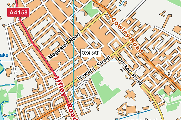 OX4 3AT map - OS VectorMap District (Ordnance Survey)