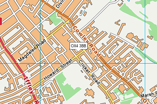 OX4 3BB map - OS VectorMap District (Ordnance Survey)