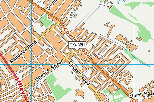 OX4 3BH map - OS VectorMap District (Ordnance Survey)