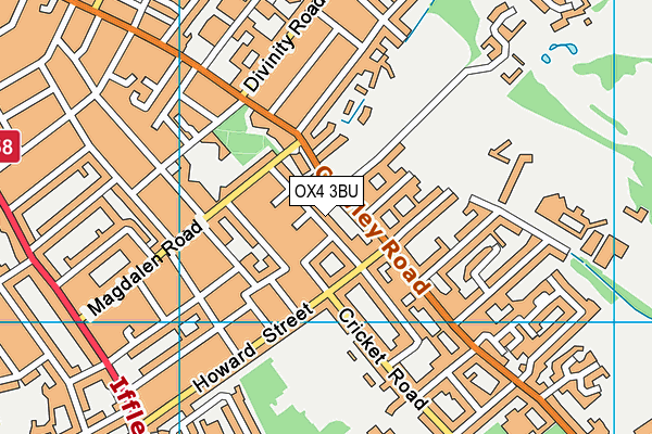 OX4 3BU map - OS VectorMap District (Ordnance Survey)