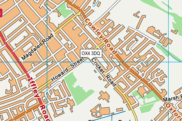 OX4 3DQ map - OS VectorMap District (Ordnance Survey)