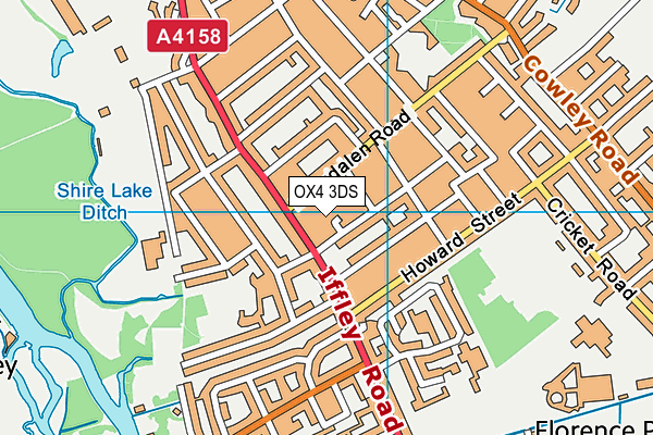 OX4 3DS map - OS VectorMap District (Ordnance Survey)
