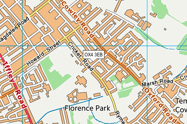 OX4 3EB map - OS VectorMap District (Ordnance Survey)