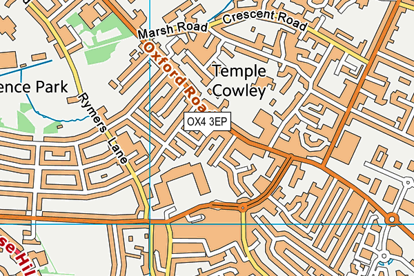 OX4 3EP map - OS VectorMap District (Ordnance Survey)