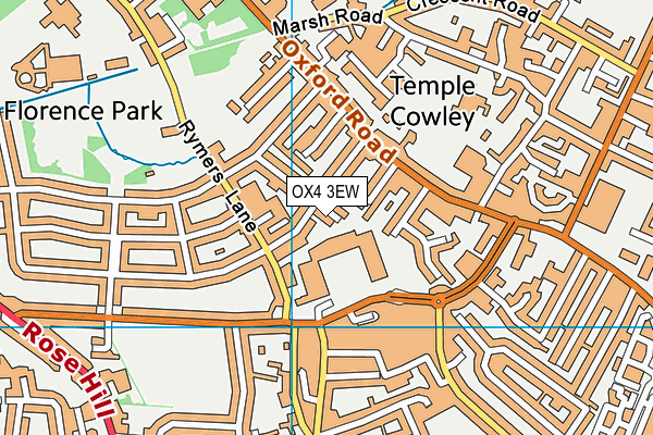 OX4 3EW map - OS VectorMap District (Ordnance Survey)