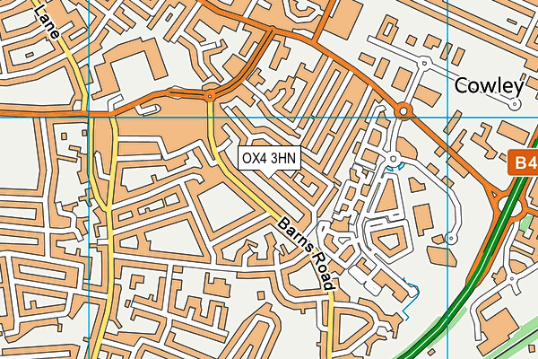OX4 3HN map - OS VectorMap District (Ordnance Survey)
