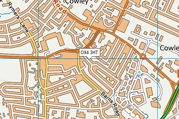 OX4 3HT map - OS VectorMap District (Ordnance Survey)