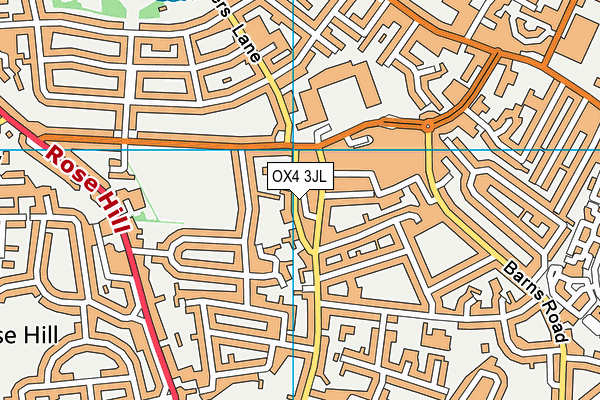 OX4 3JL map - OS VectorMap District (Ordnance Survey)