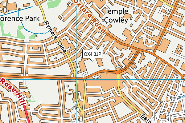 Puregym (Oxford Templars Shopping Park) map (OX4 3JP) - OS VectorMap District (Ordnance Survey)