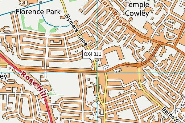 OX4 3JU map - OS VectorMap District (Ordnance Survey)