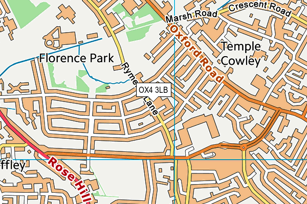 OX4 3LB map - OS VectorMap District (Ordnance Survey)