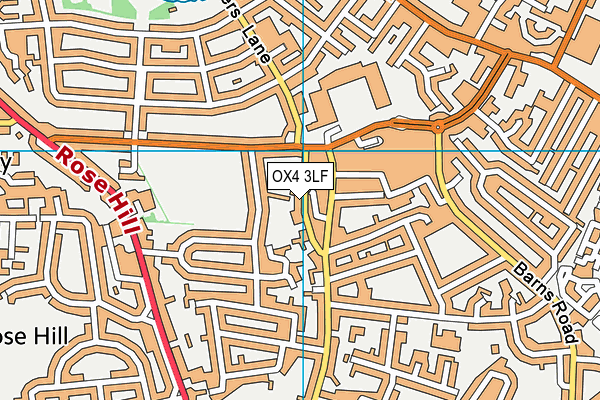OX4 3LF map - OS VectorMap District (Ordnance Survey)