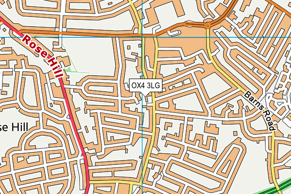 OX4 3LG map - OS VectorMap District (Ordnance Survey)