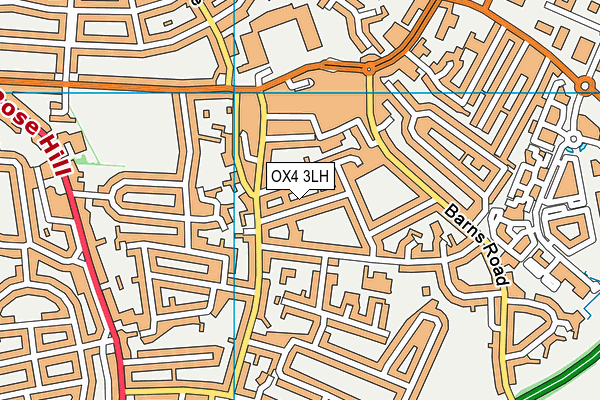 OX4 3LH map - OS VectorMap District (Ordnance Survey)