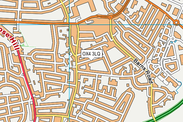 OX4 3LQ map - OS VectorMap District (Ordnance Survey)