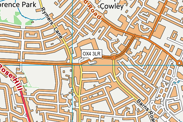 OX4 3LR map - OS VectorMap District (Ordnance Survey)