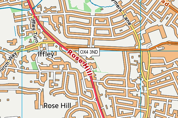 OX4 3ND map - OS VectorMap District (Ordnance Survey)