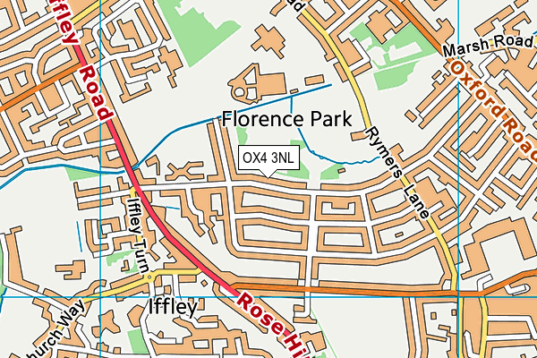 OX4 3NL map - OS VectorMap District (Ordnance Survey)