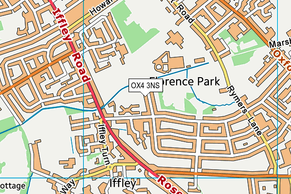 OX4 3NS map - OS VectorMap District (Ordnance Survey)