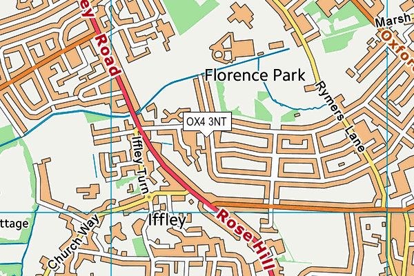 OX4 3NT map - OS VectorMap District (Ordnance Survey)