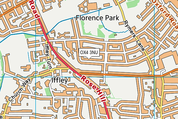 OX4 3NU map - OS VectorMap District (Ordnance Survey)