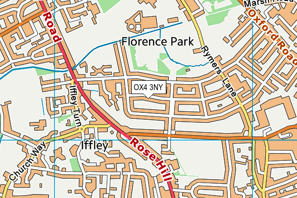 OX4 3NY map - OS VectorMap District (Ordnance Survey)