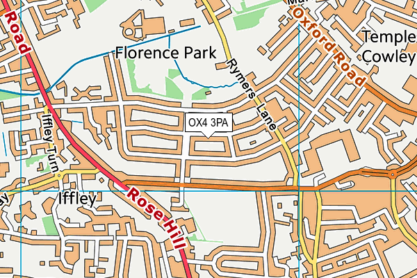 OX4 3PA map - OS VectorMap District (Ordnance Survey)