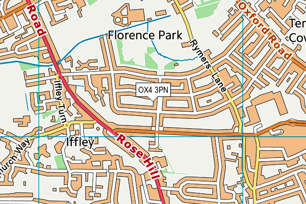 OX4 3PN map - OS VectorMap District (Ordnance Survey)