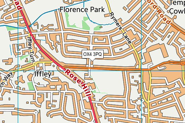 OX4 3PQ map - OS VectorMap District (Ordnance Survey)