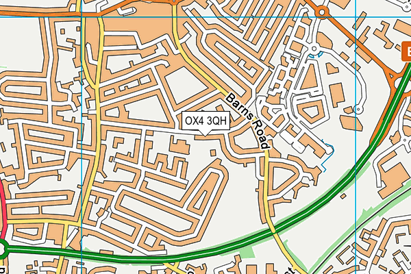 OX4 3QH map - OS VectorMap District (Ordnance Survey)