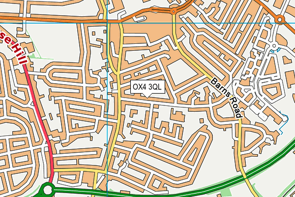 OX4 3QL map - OS VectorMap District (Ordnance Survey)