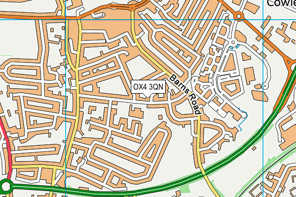 OX4 3QN map - OS VectorMap District (Ordnance Survey)