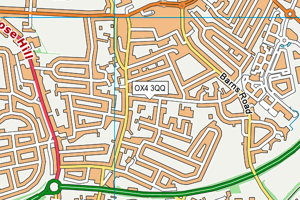 OX4 3QQ map - OS VectorMap District (Ordnance Survey)