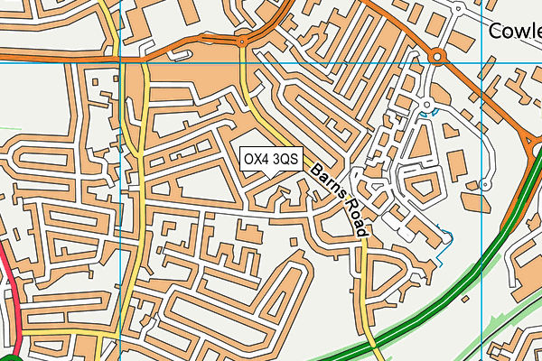 OX4 3QS map - OS VectorMap District (Ordnance Survey)