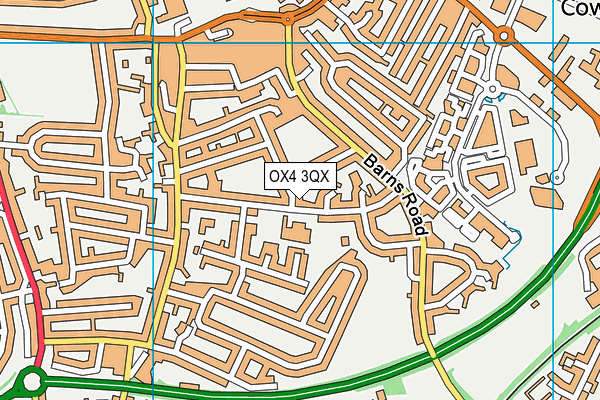 OX4 3QX map - OS VectorMap District (Ordnance Survey)