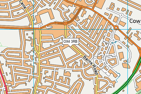 OX4 3RB map - OS VectorMap District (Ordnance Survey)