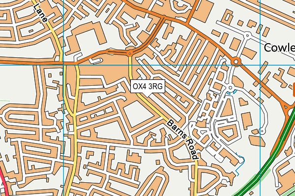 OX4 3RG map - OS VectorMap District (Ordnance Survey)