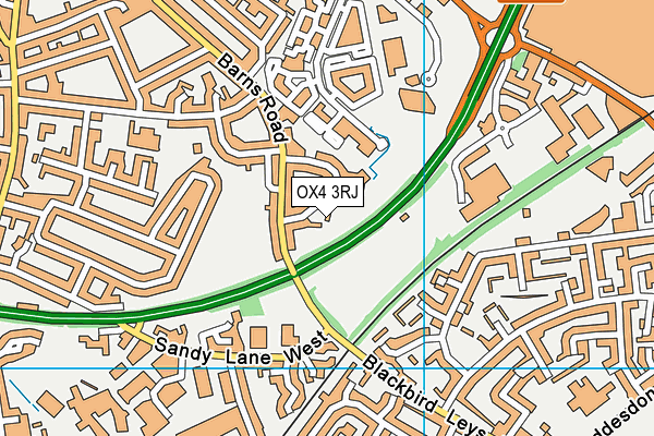 OX4 3RJ map - OS VectorMap District (Ordnance Survey)