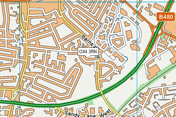 OX4 3RN map - OS VectorMap District (Ordnance Survey)