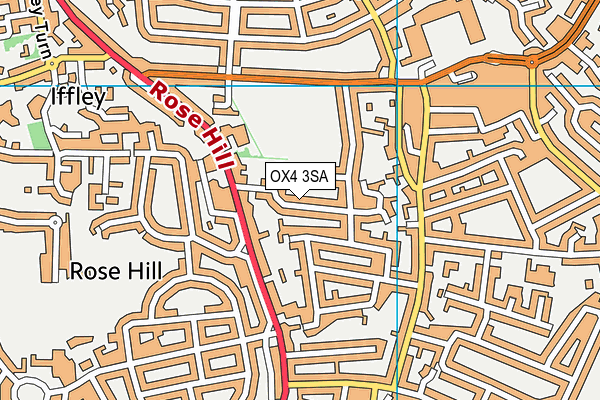OX4 3SA map - OS VectorMap District (Ordnance Survey)