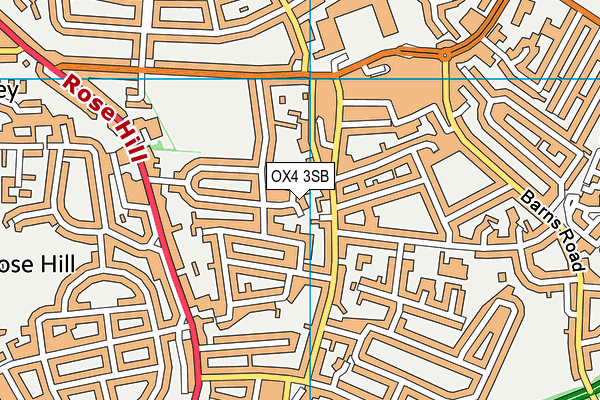 OX4 3SB map - OS VectorMap District (Ordnance Survey)