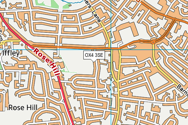 OX4 3SE map - OS VectorMap District (Ordnance Survey)