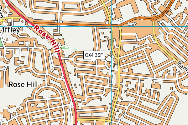 OX4 3SF map - OS VectorMap District (Ordnance Survey)