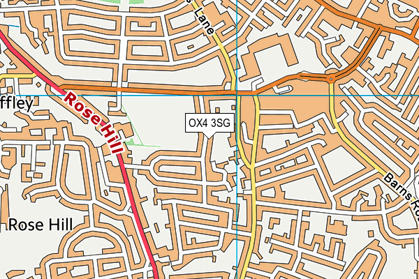 OX4 3SG map - OS VectorMap District (Ordnance Survey)