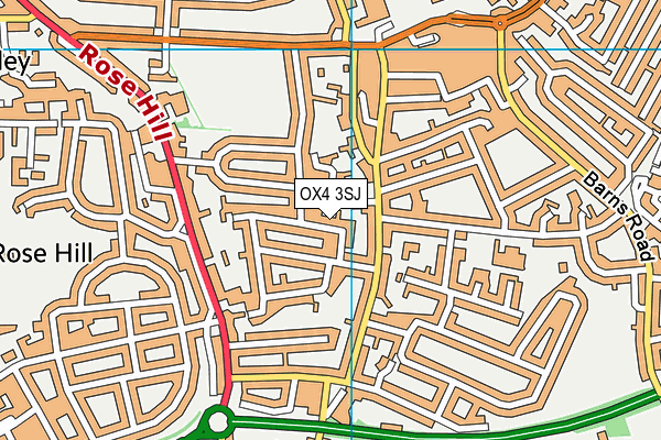 OX4 3SJ map - OS VectorMap District (Ordnance Survey)